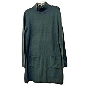 MAX STUDIO Women's Forest Green Turtleneck Long Sleeve Sweater Dress Medium NWT